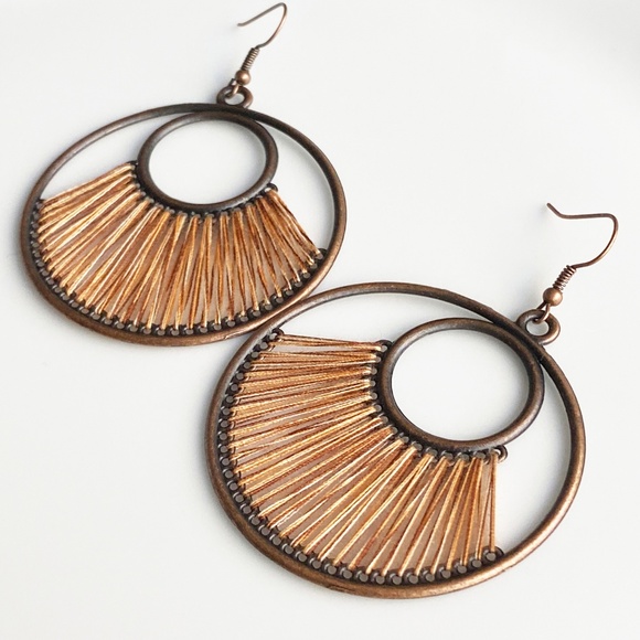 NEW "Dawn" Bronze Earrings (Brown) - Picture 4 of 7